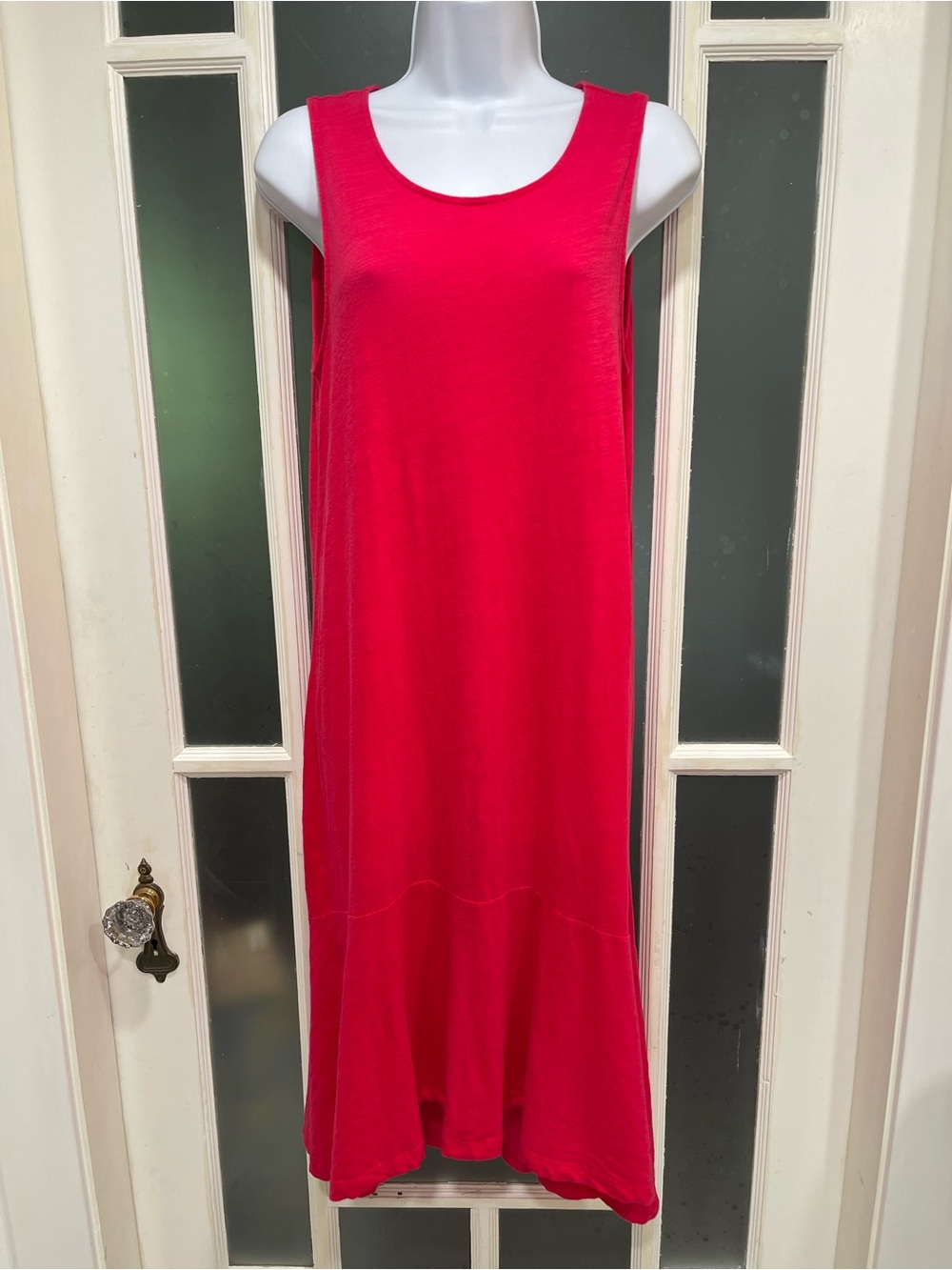 Lord & Taylor Hot Pink Sleeveless Maxi Dress